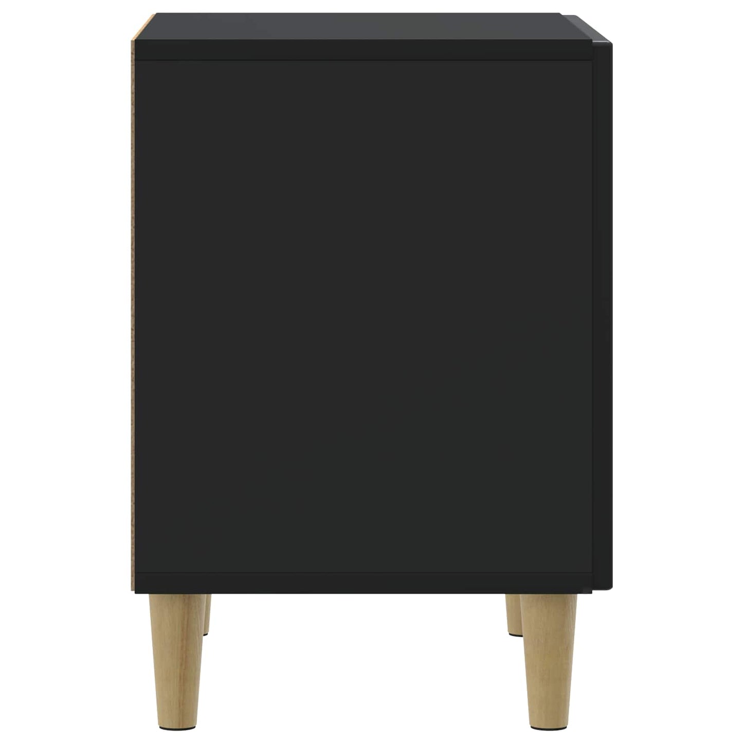 Nattbordskap Svart 43 x 34,5 x 50 cm Konstruert tre