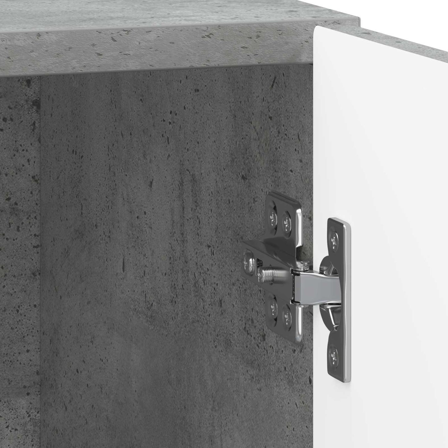 Nattbordskap 2 pcs Betonggrå 43 x 34,5 x 50 cm Konstruert tre