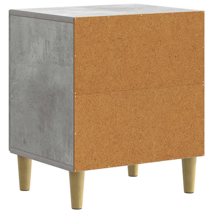 Nattbordskap 2 pcs Betonggrå 43 x 34,5 x 50 cm Konstruert tre
