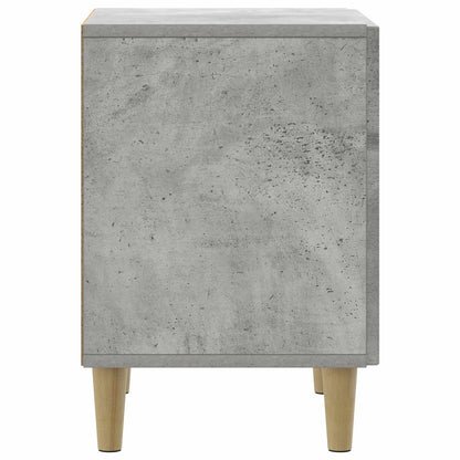 Nattbordskap 2 pcs Betonggrå 43 x 34,5 x 50 cm Konstruert tre