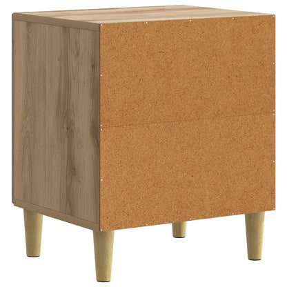 Nattbordskap 2 pcs Artisan eik 43 x 34,5 x 50 cm Konstruert tre