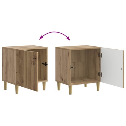 Nattbordskap 2 pcs Artisan eik 43 x 34,5 x 50 cm Konstruert tre