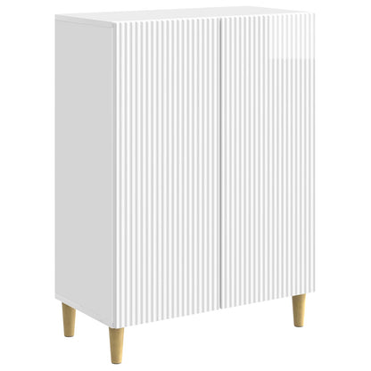 Serviesskap Høgglans hvit 66 x 34,5 x 90 cm Konstruert tre