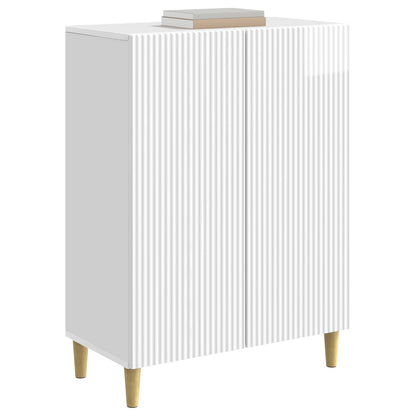 Serviesskap Høgglans hvit 66 x 34,5 x 90 cm Konstruert tre
