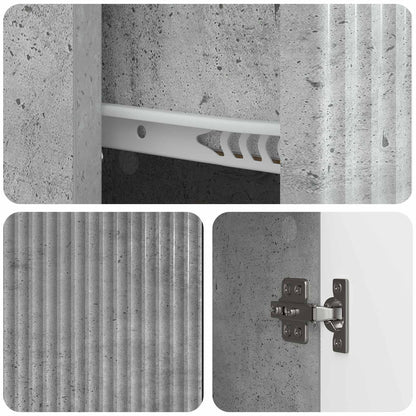 Serviesskap Betonggrå 66 x 34,5 x 90 cm Konstruert tre