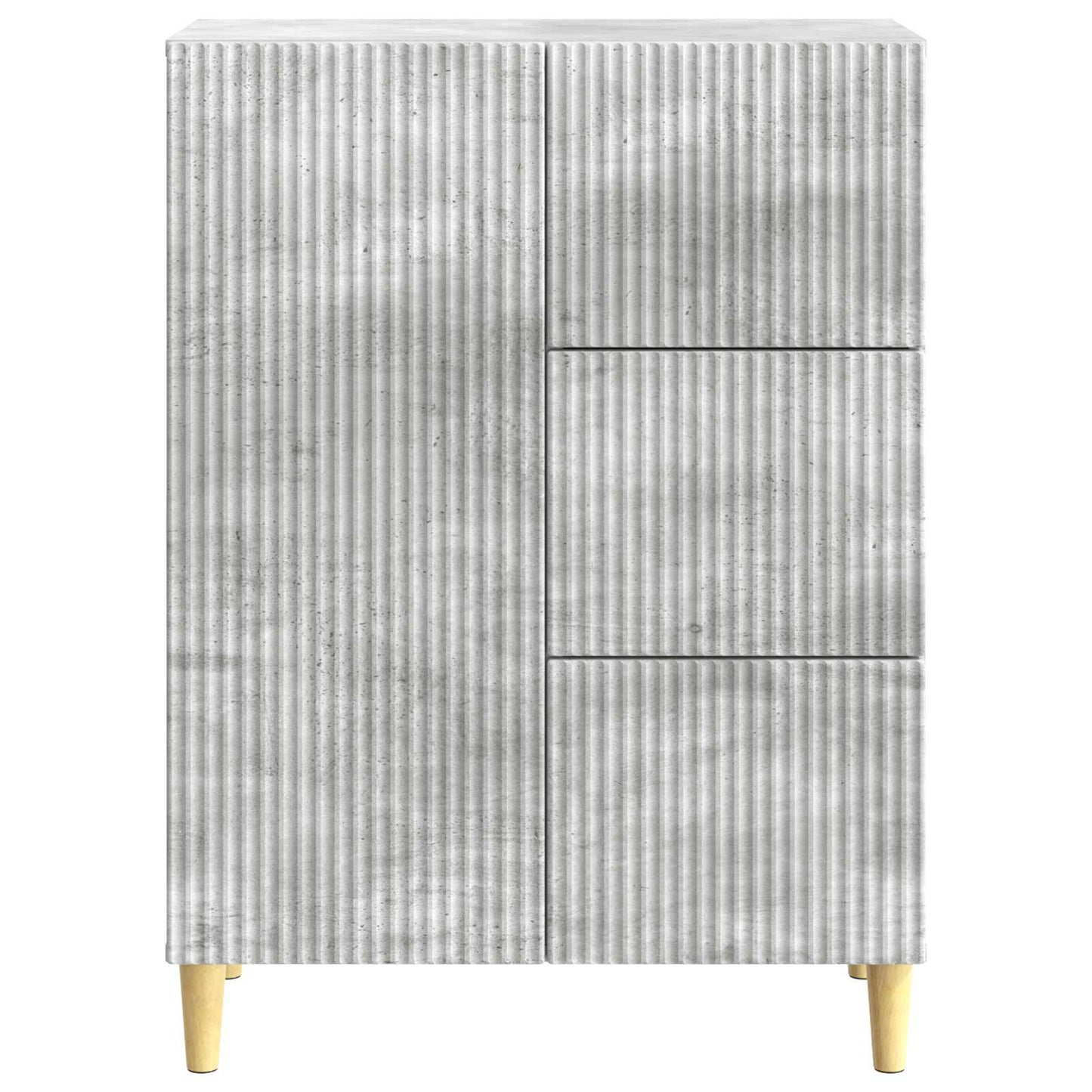 Serviesskap Betonggrå 66 x 34,5 x 90 cm Konstruert tre