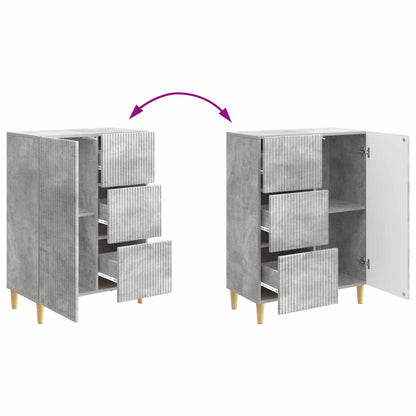 Serviesskap Betonggrå 66 x 34,5 x 90 cm Konstruert tre