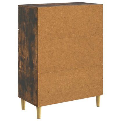 Serviesskap med skuff Røkt Eik 66 x 34,5 x 90 cm Konstruert tre