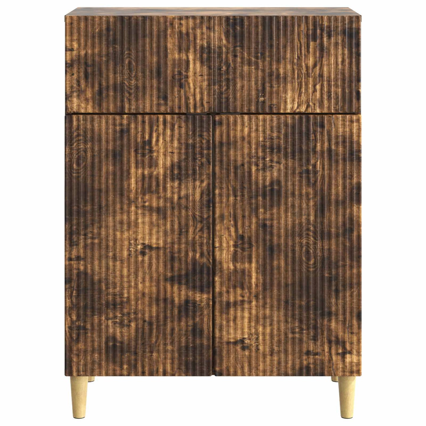 Serviesskap med skuff Røkt Eik 66 x 34,5 x 90 cm Konstruert tre