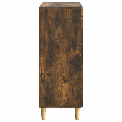 Serviesskap med skuff Røkt Eik 66 x 34,5 x 90 cm Konstruert tre