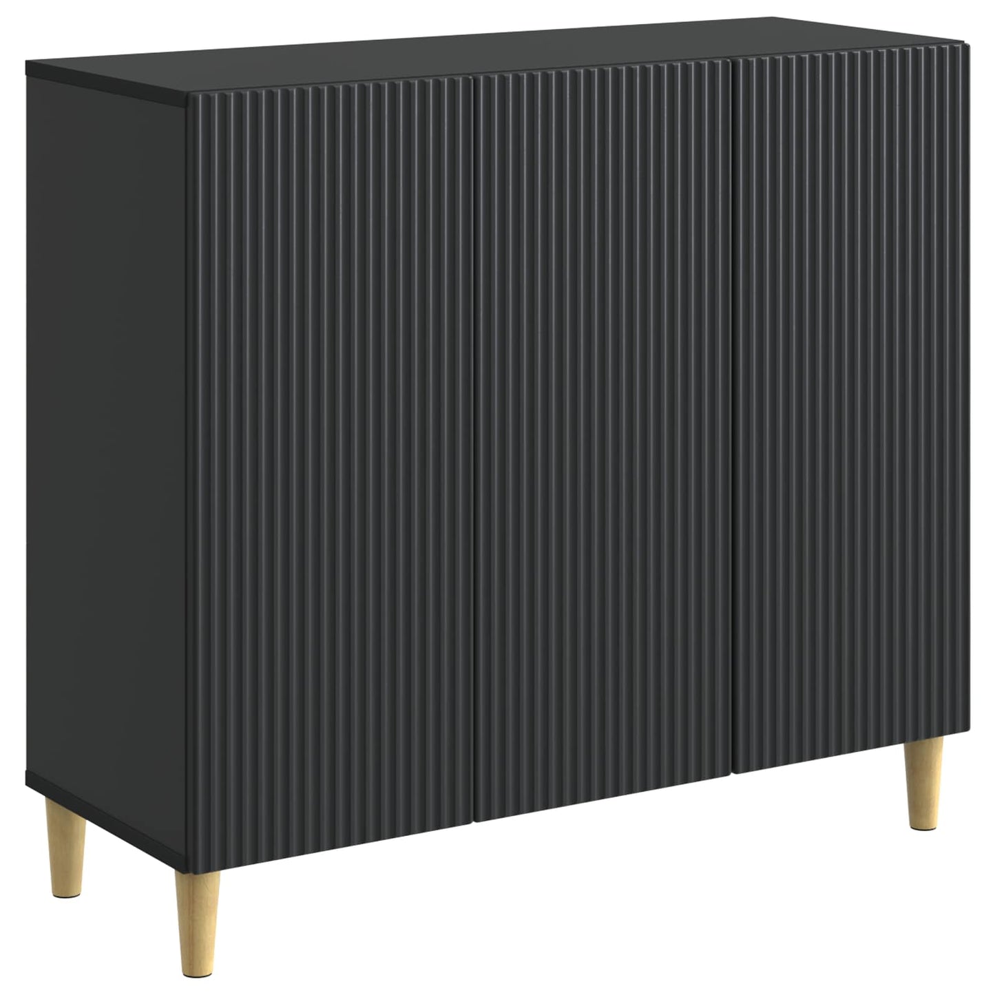Serviesskap Svart 89 x 34,5 x 80 cm Konstruert tre