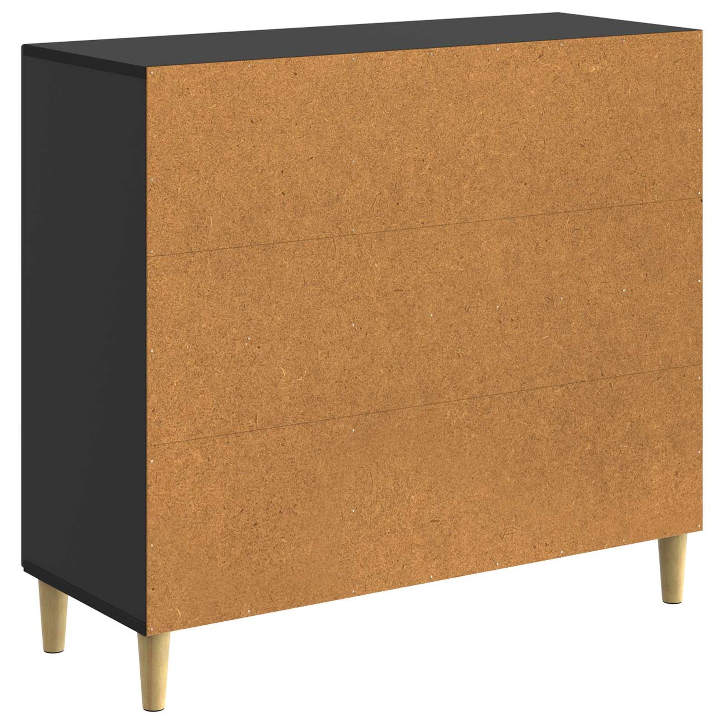 Serviesskap Svart 89 x 34,5 x 80 cm Konstruert tre