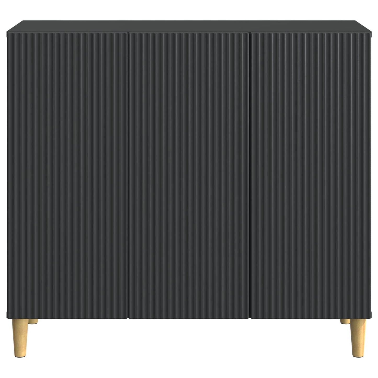 Serviesskap Svart 89 x 34,5 x 80 cm Konstruert tre