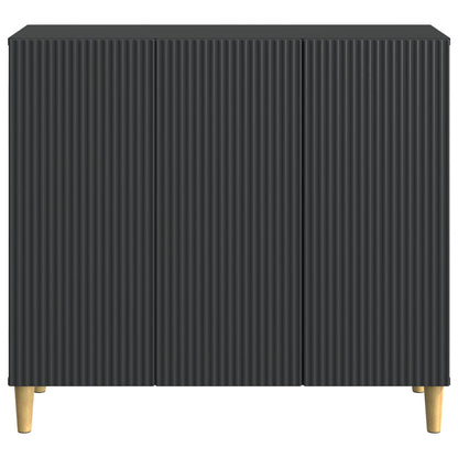 Serviesskap Svart 89 x 34,5 x 80 cm Konstruert tre