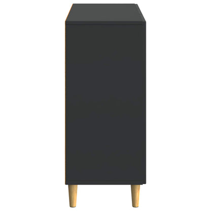 Serviesskap Svart 89 x 34,5 x 80 cm Konstruert tre