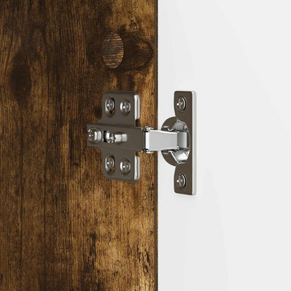 Serviesskap Røkt Eik 89 x 34,5 x 80 cm Konstruert tre