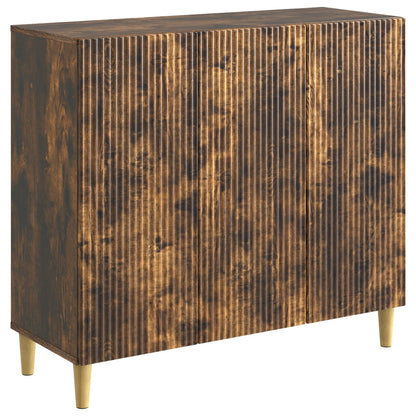 Serviesskap Røkt Eik 89 x 34,5 x 80 cm Konstruert tre
