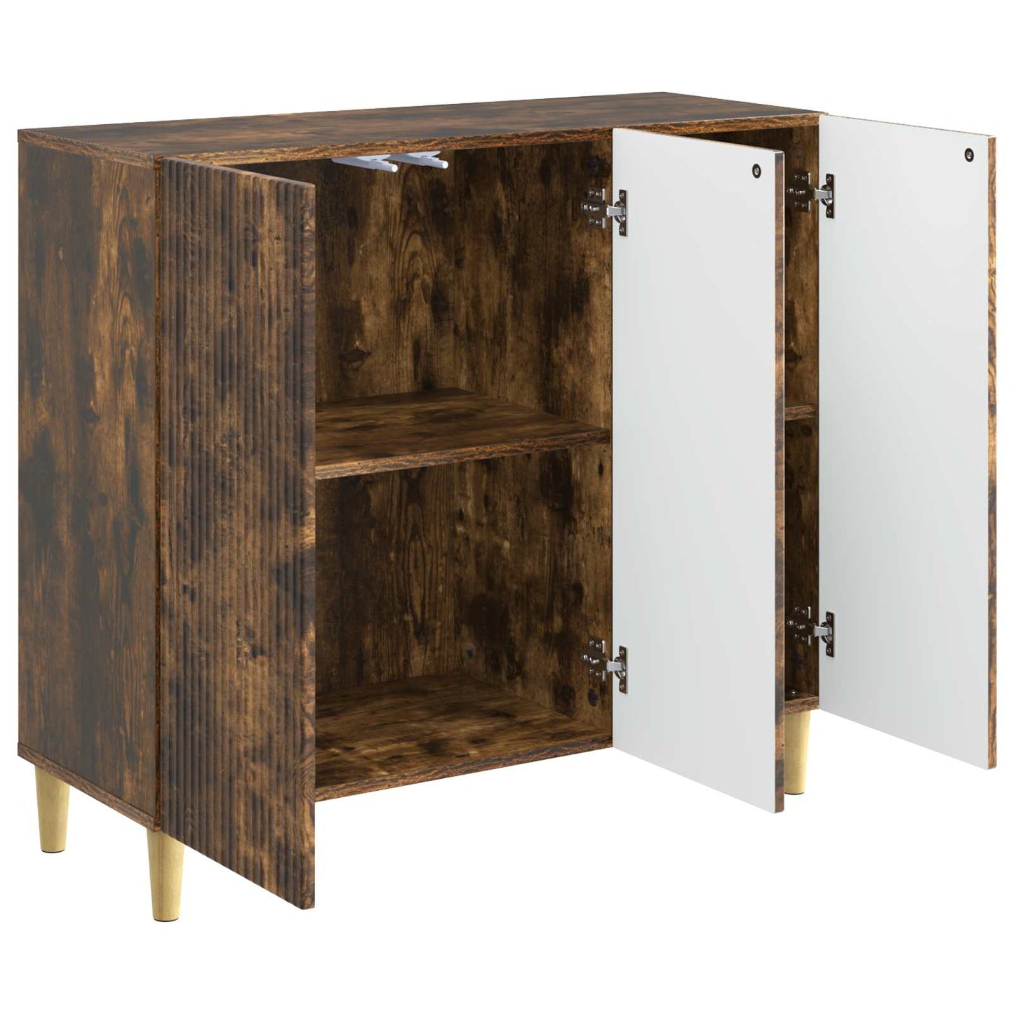 Serviesskap Røkt Eik 89 x 34,5 x 80 cm Konstruert tre