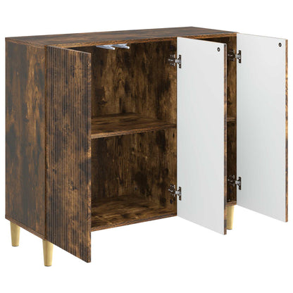 Serviesskap Røkt Eik 89 x 34,5 x 80 cm Konstruert tre