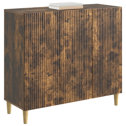 Serviesskap Røkt Eik 89 x 34,5 x 80 cm Konstruert tre