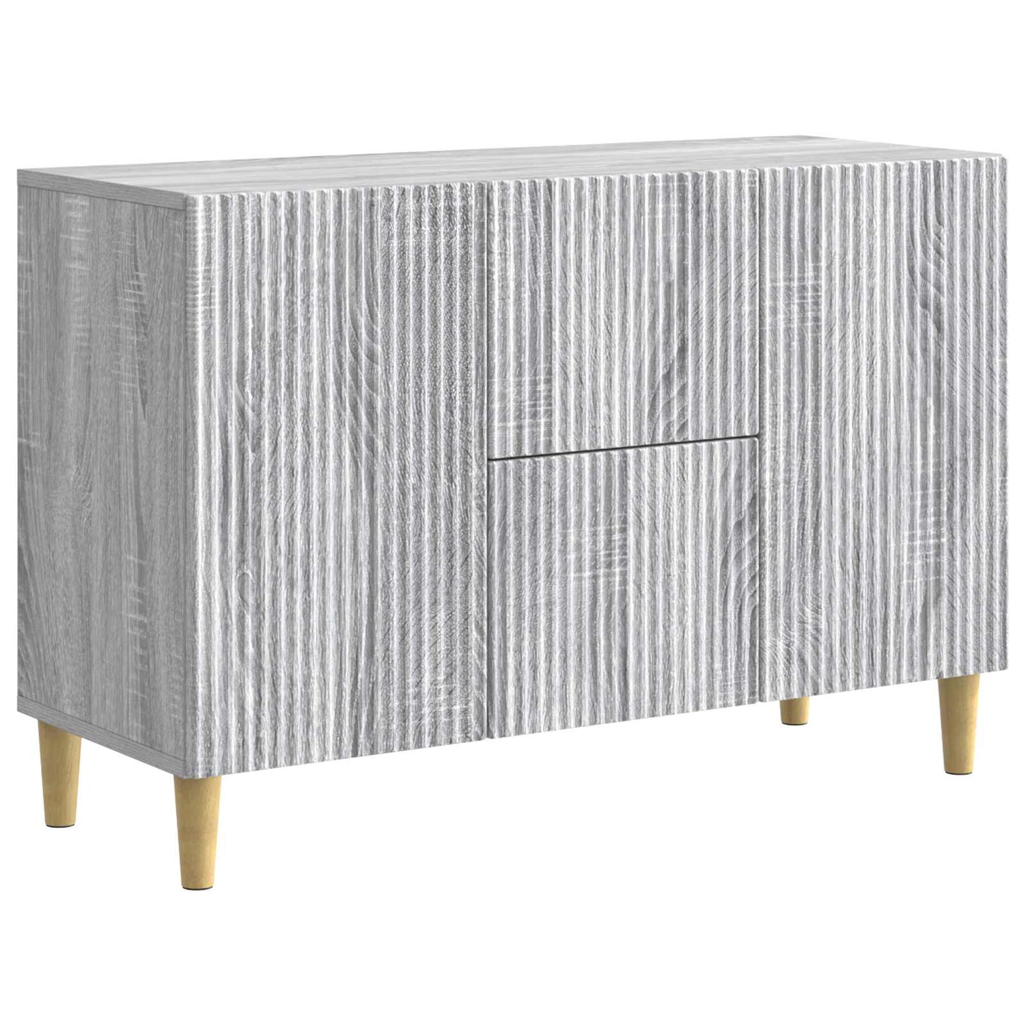 Serviesskap Grå sonoma 89 x 34,5 x 60 cm Konstruert tre