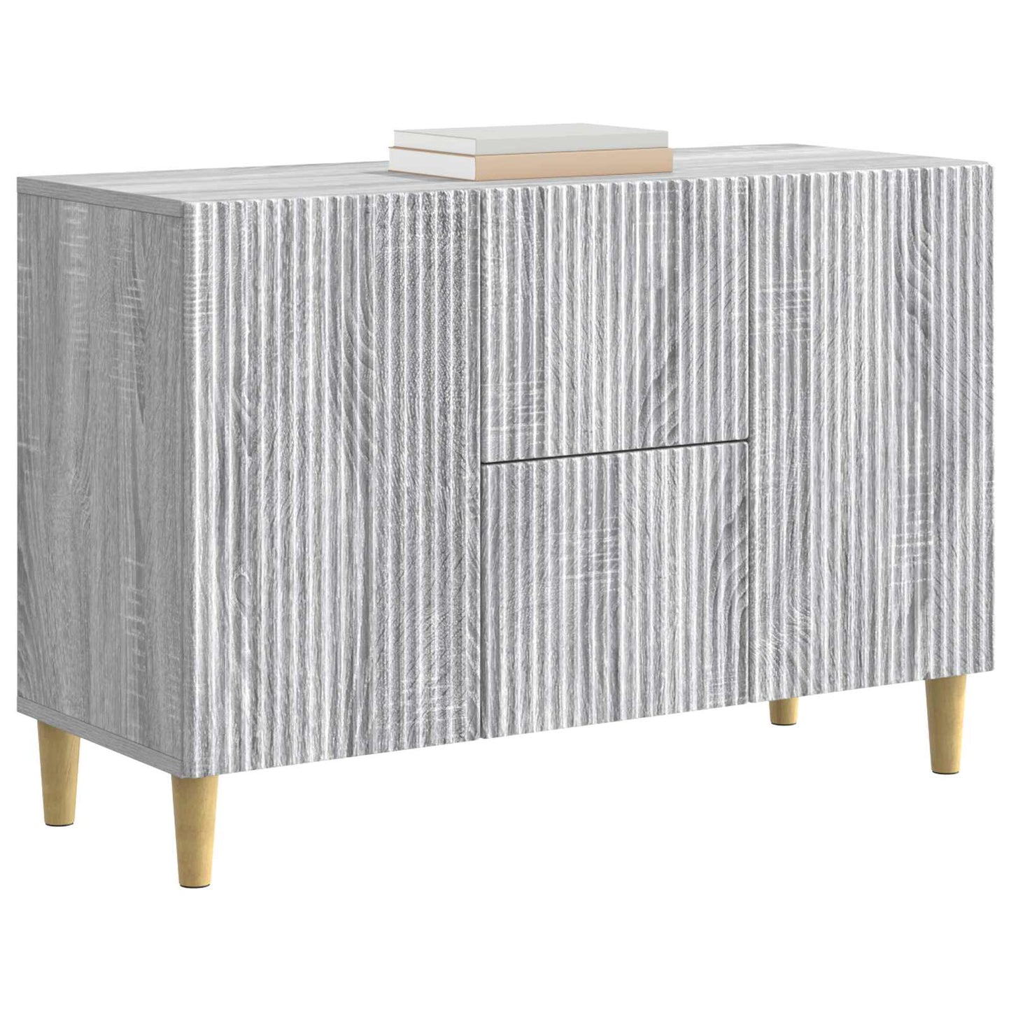 Serviesskap Grå sonoma 89 x 34,5 x 60 cm Konstruert tre