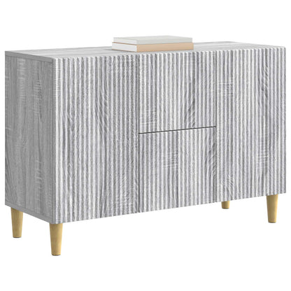 Serviesskap Grå sonoma 89 x 34,5 x 60 cm Konstruert tre