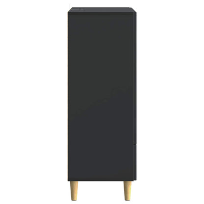 Serviesskap med skuff Svart 66 x 34,5 x 95 cm Konstruert tre