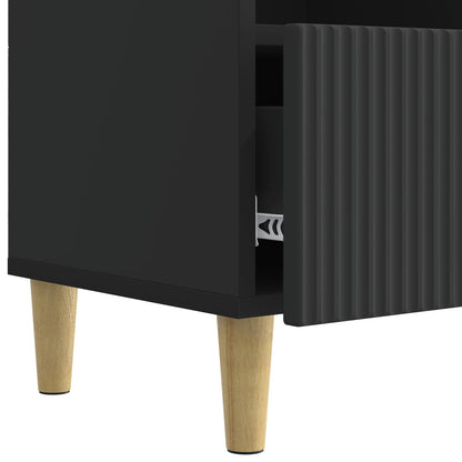 TV-skap med skuff Svart 102 x 34,5 x 50 cm Konstruert tre