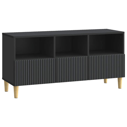 TV-skap med skuff Svart 102 x 34,5 x 50 cm Konstruert tre