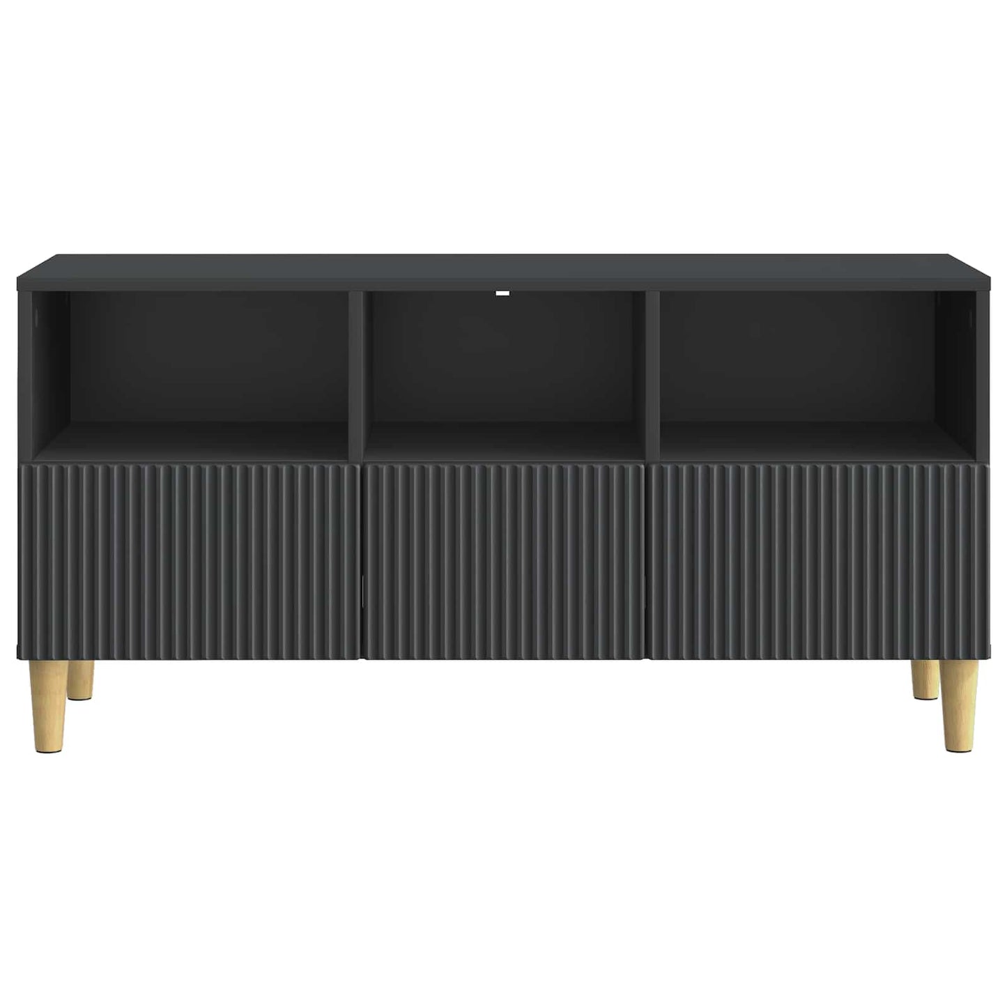TV-skap med skuff Svart 102 x 34,5 x 50 cm Konstruert tre
