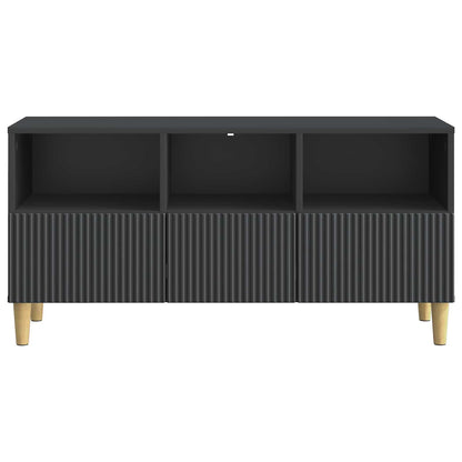TV-skap med skuff Svart 102 x 34,5 x 50 cm Konstruert tre