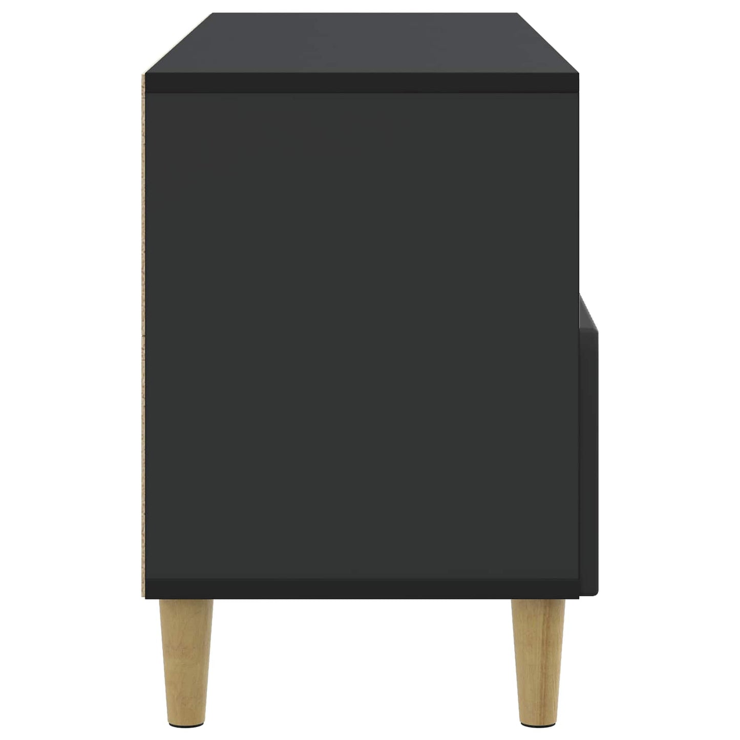TV-skap med skuff Svart 102 x 34,5 x 50 cm Konstruert tre