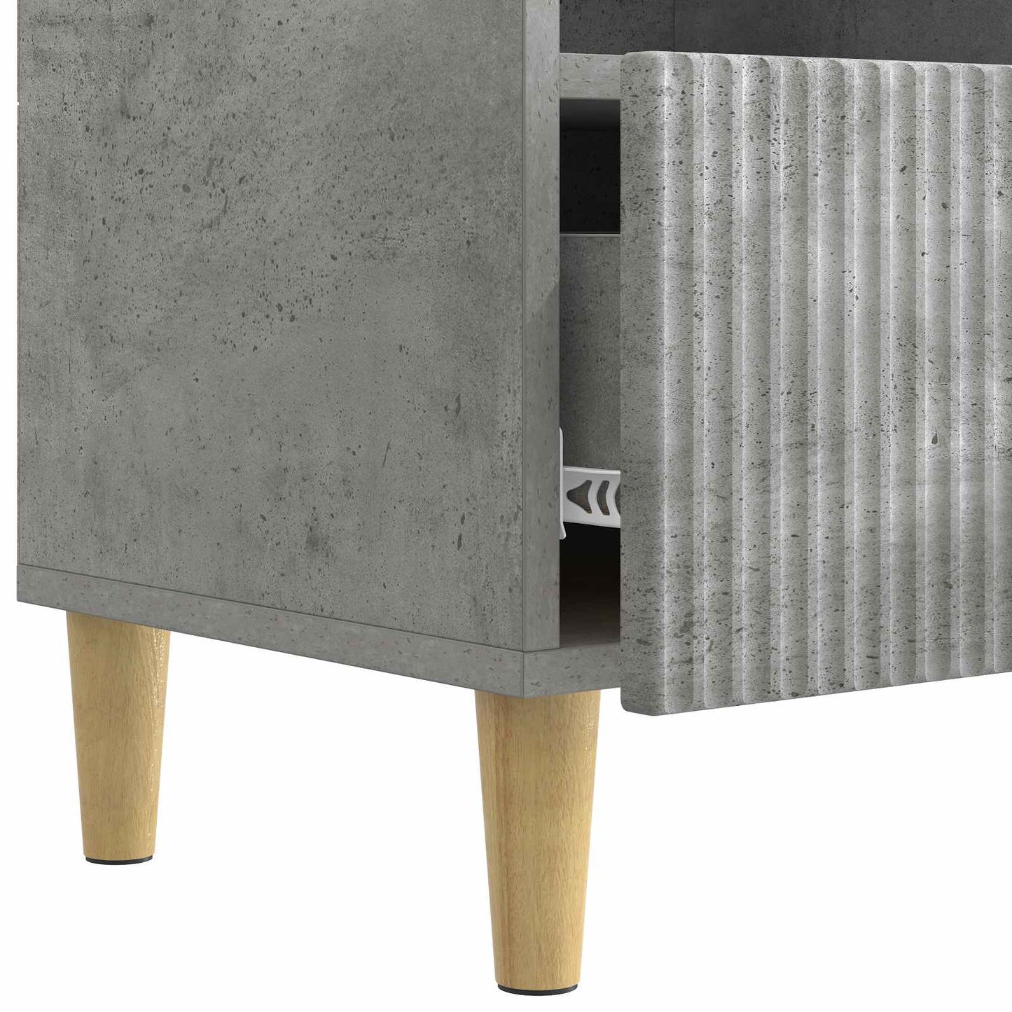 TV-skap med skuff Betonggrå 102 x 34,5 x 50 cm Konstruert tre