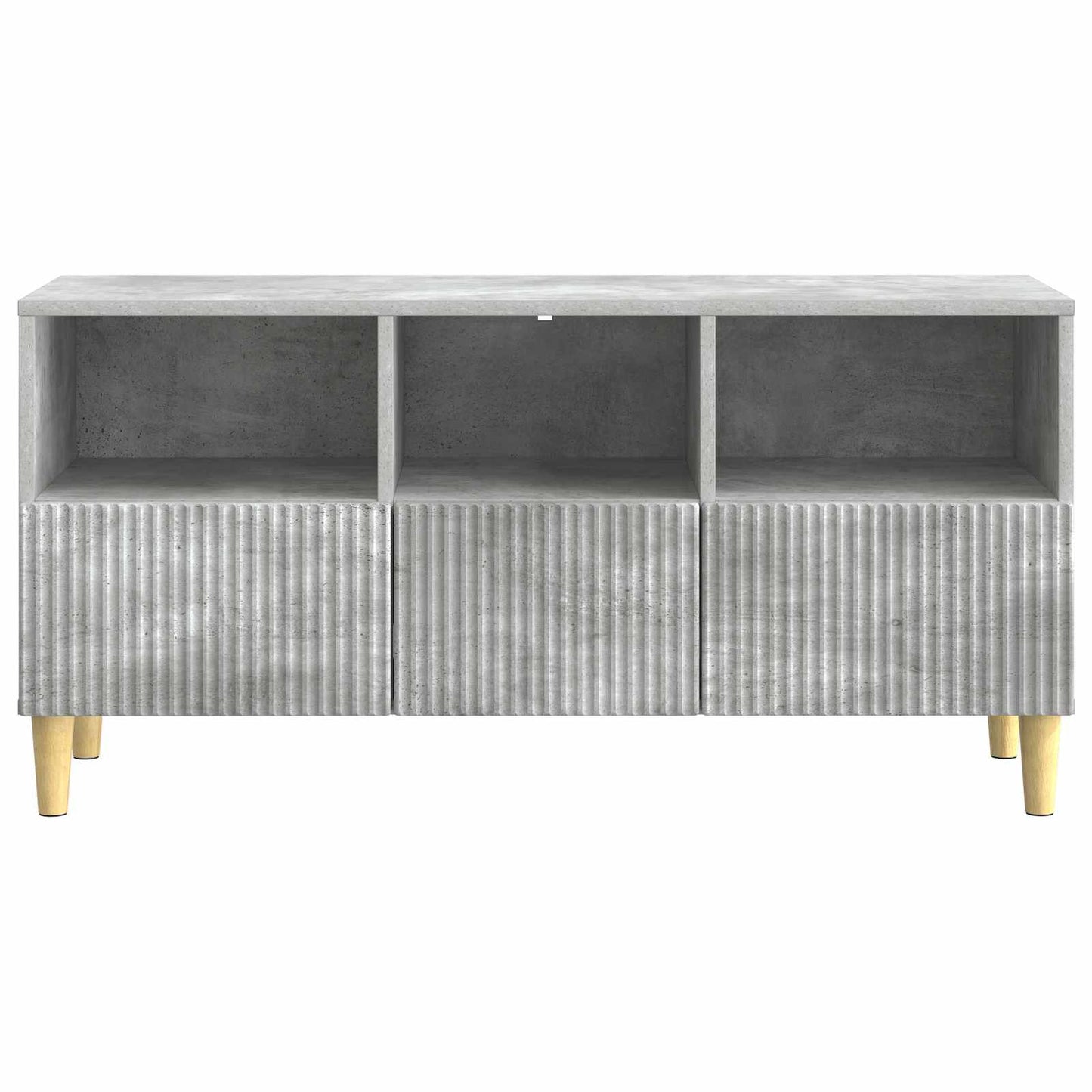 TV-skap med skuff Betonggrå 102 x 34,5 x 50 cm Konstruert tre