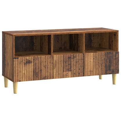 TV-skap med skuff Gammelt tre 102 x 34,5 x 50 cm Konstruert tre