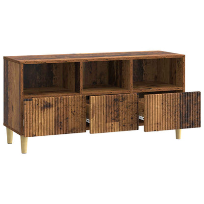 TV-skap med skuff Gammelt tre 102 x 34,5 x 50 cm Konstruert tre