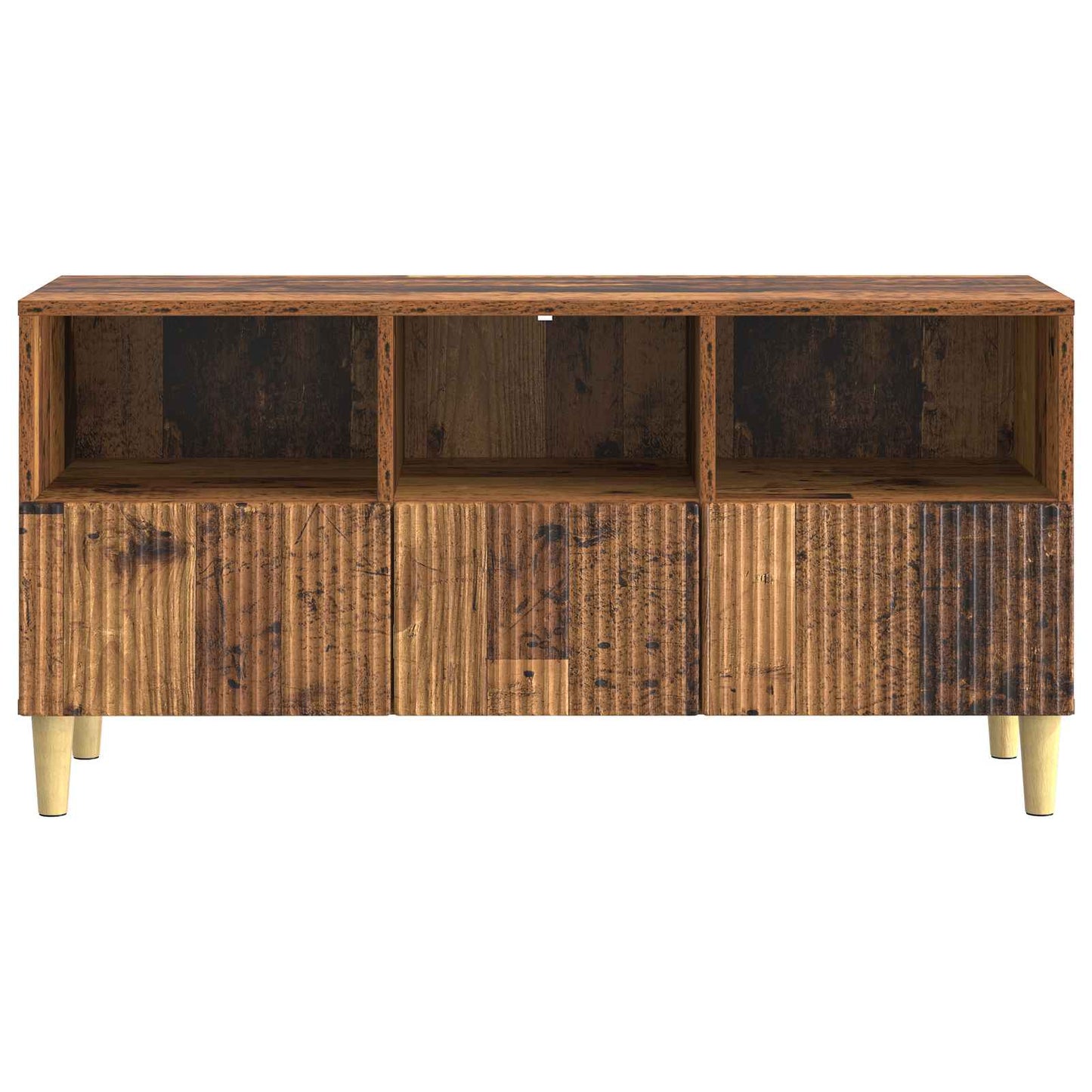 TV-skap med skuff Gammelt tre 102 x 34,5 x 50 cm Konstruert tre