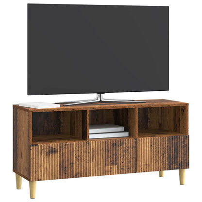 TV-skap med skuff Gammelt tre 102 x 34,5 x 50 cm Konstruert tre