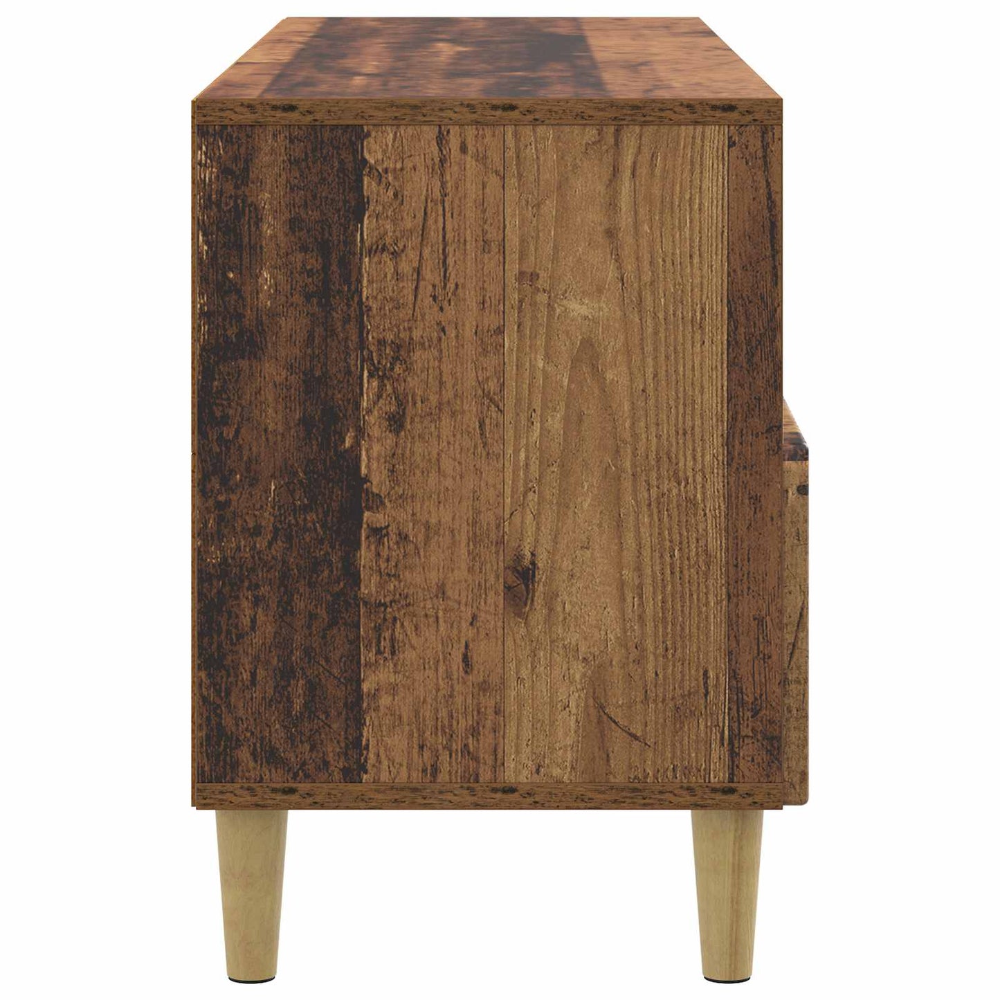 TV-skap med skuff Gammelt tre 102 x 34,5 x 50 cm Konstruert tre