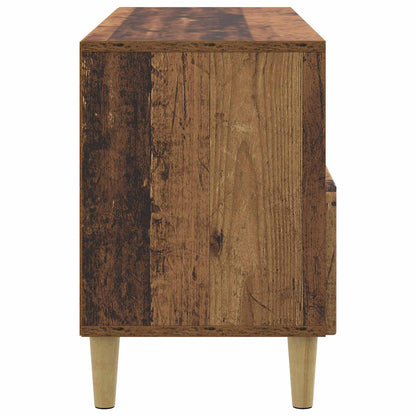 TV-skap med skuff Gammelt tre 102 x 34,5 x 50 cm Konstruert tre