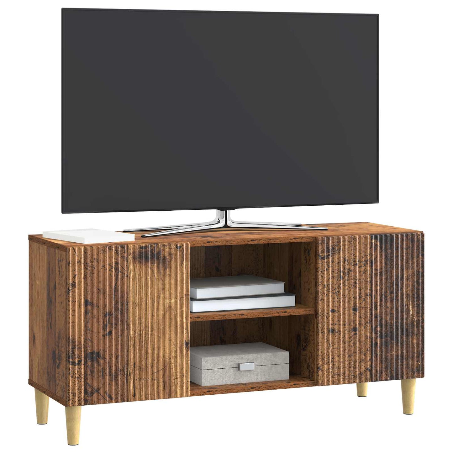 TV-skap Gammelt tre 102 x 34,5 x 50 cm Konstruert tre