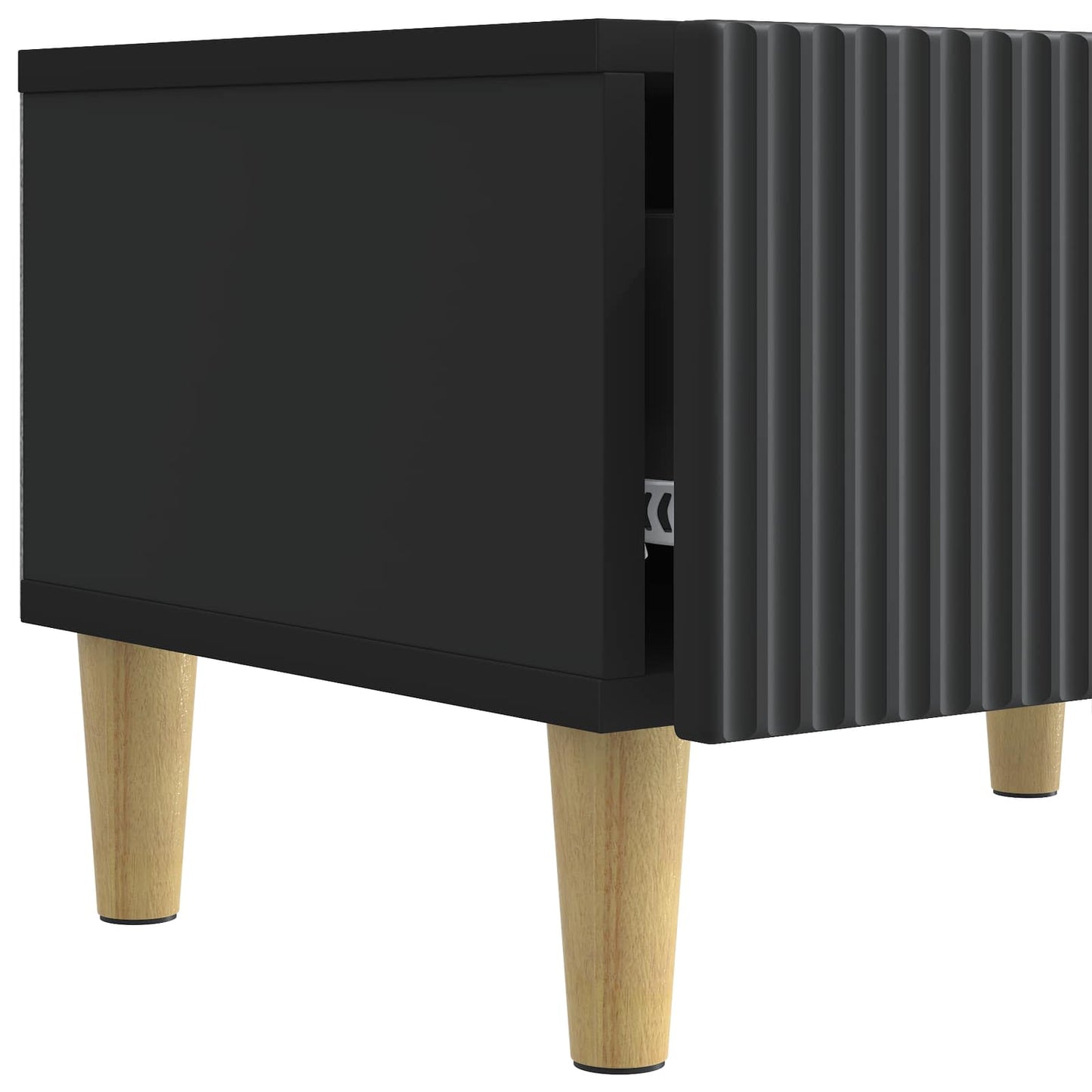 TV-skap med skuff Svart 147 x 34,5 x 30 cm Konstruert tre