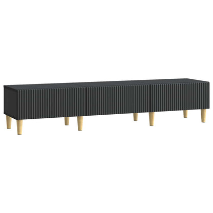 TV-skap med skuff Svart 147 x 34,5 x 30 cm Konstruert tre