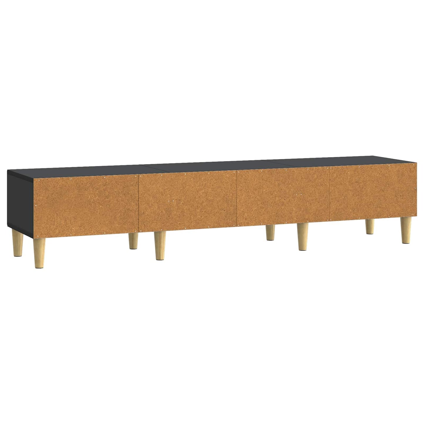 TV-skap med skuff Svart 147 x 34,5 x 30 cm Konstruert tre