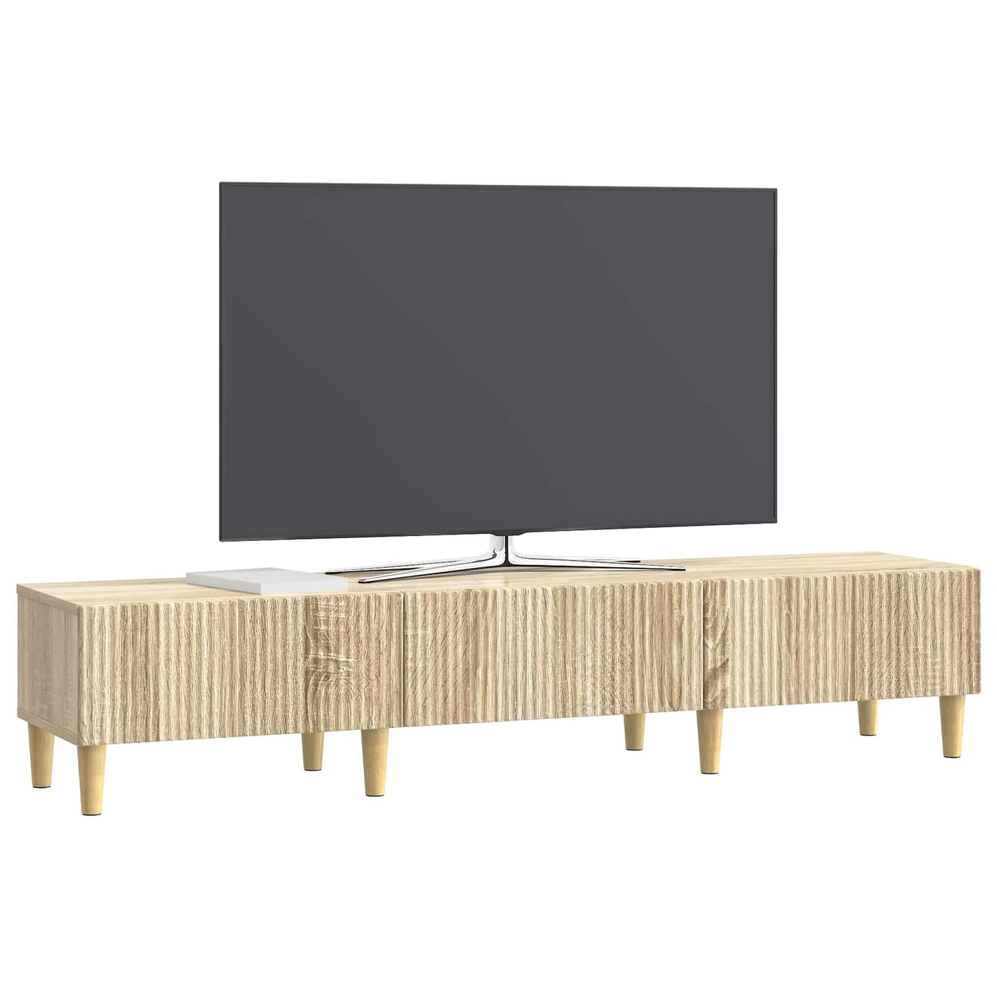 TV-skap med skuff Sonoma eik 147 x 34,5 x 30 cm Konstruert tre