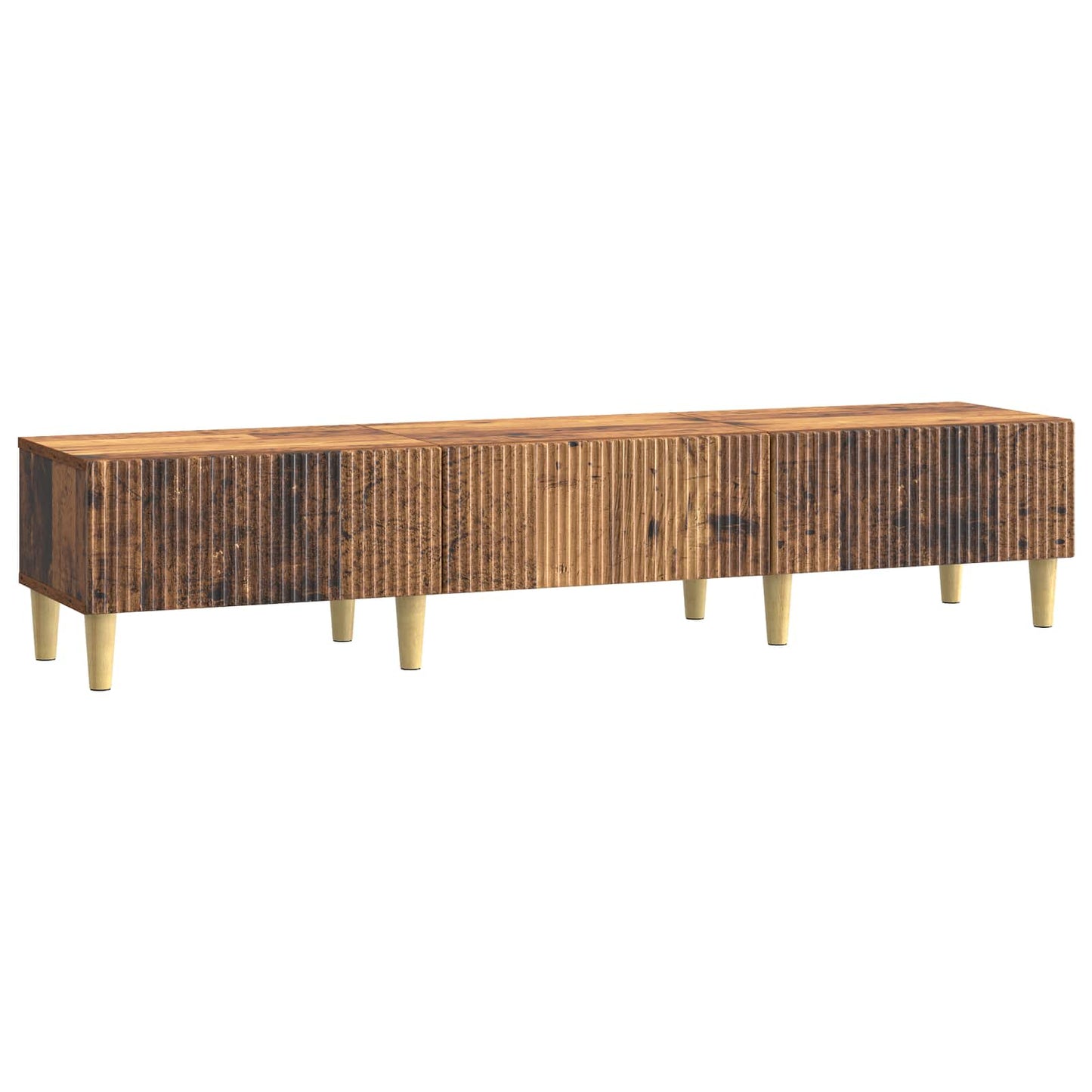 TV-skap med skuff Gammelt tre 147 x 34,5 x 30 cm Konstruert tre