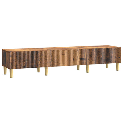 TV-skap med skuff Gammelt tre 147 x 34,5 x 30 cm Konstruert tre