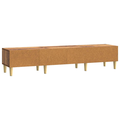 TV-skap med skuff Gammelt tre 147 x 34,5 x 30 cm Konstruert tre