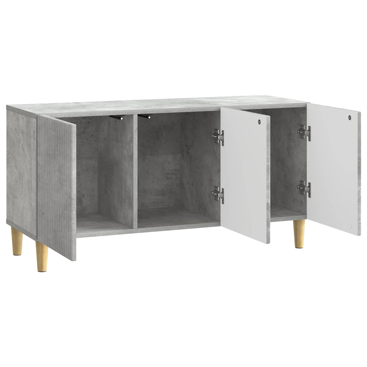 TV-skap Betonggrå 99 x 34,5 x 50 cm Konstruert tre